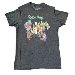 Ripple Junction Adult SM Rick and Morty BBQ Graphic T-shirt